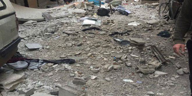 شهيد و19 إصابة نتيجة اعتداءات إرهابية على أحياء سكنية في دمشق وريفها