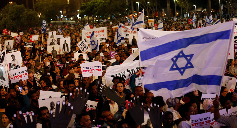 مظاهرة حاشدة في تل أبيب ضد الحكومة الإسرائيلية