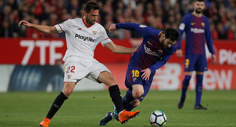 فيديو: أهداف مباراة برشلونة وإشبيلية في الدوري الإسباني (2-2)