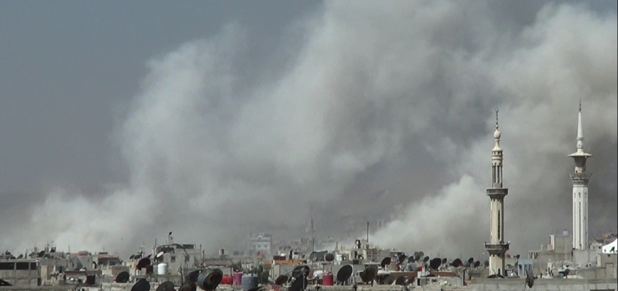 مصدر عسكري: الطيران الحربي السوري يرد على مصادر النيران التي يطلقها إرهابيو "جيش الإسلام"