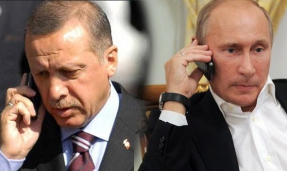 بوتين وأردوغان يبحثان هاتفياً التطورات في سورية