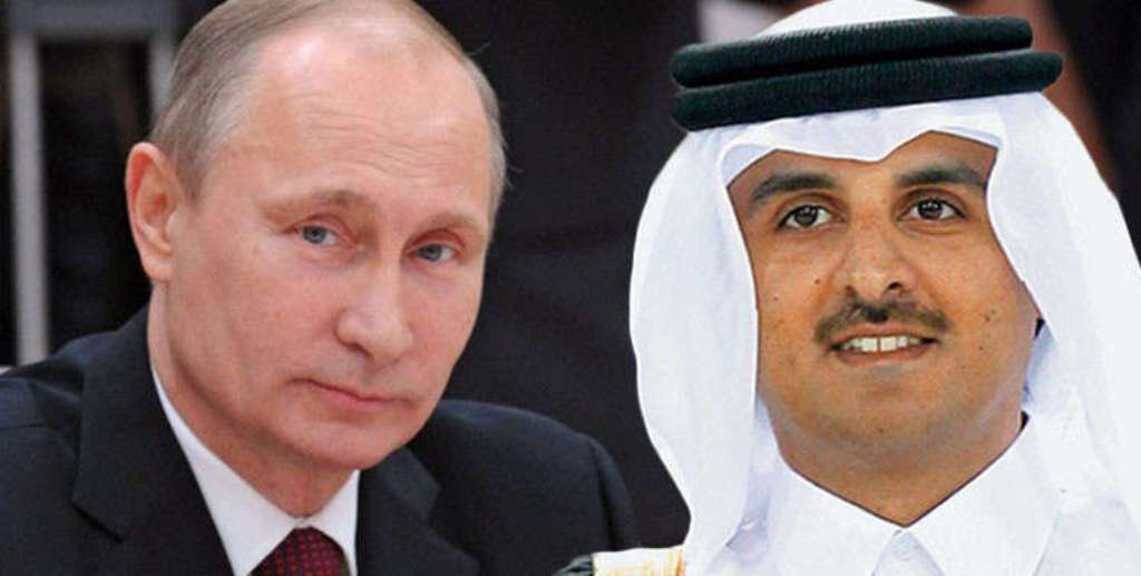 أمير قطر يبعث رسالة لبوتين