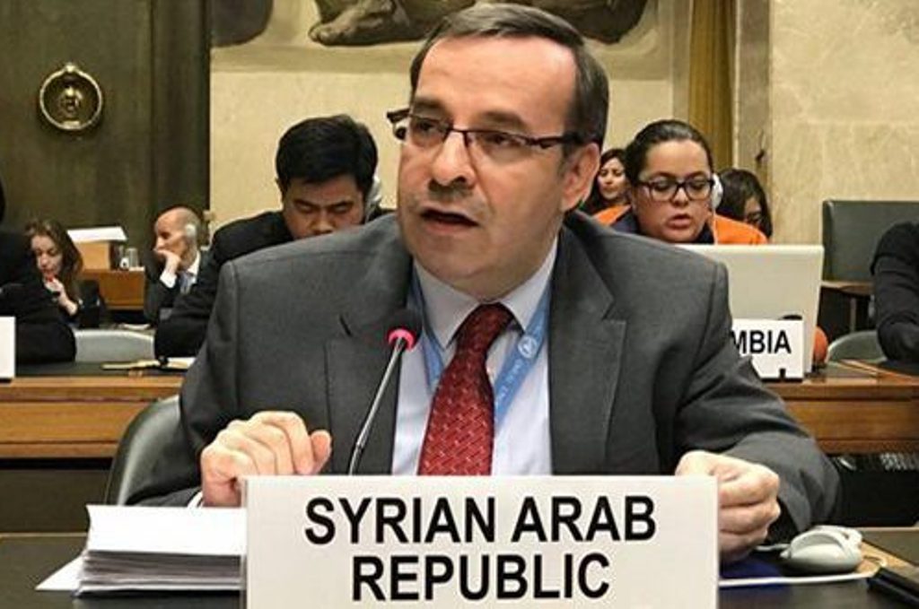 السفير آلا خلال مؤتمر نزع السلاح المنعقد في جنيف: العدوان الثلاثي على سورية استهتار بالقانون الدولي