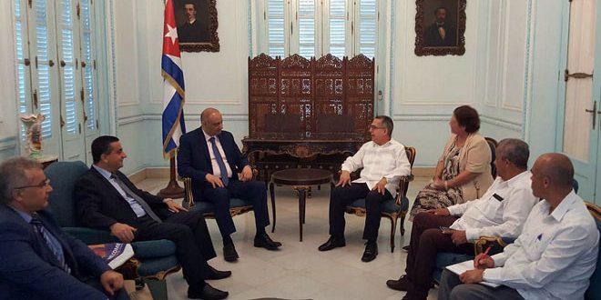 النائب الأول لوزير الخارجية الكوبي يجدد مواقف بلاده الداعمة لسورية