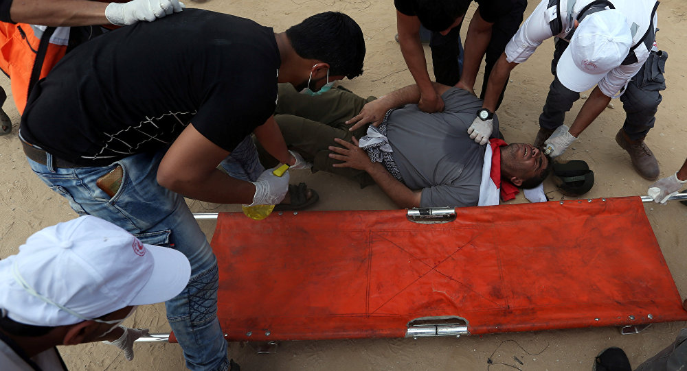 ارتفاع عدد المصابين شرقي قطاع غزة إلى 206 أشخاص