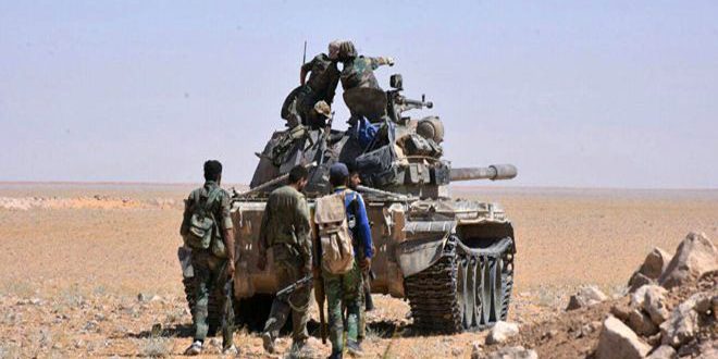 وحدات من الجيش تقضي على العديد من الإرهابيين وتواصل تقدمها في منطقة اللجاة بريف درعا الشرقي