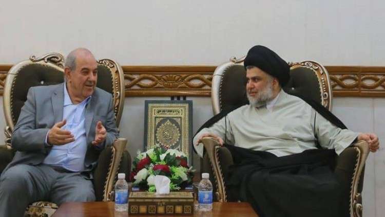 الصدر وعلاوي يبحثان تشكيل الحكومة العراقية الجديدة