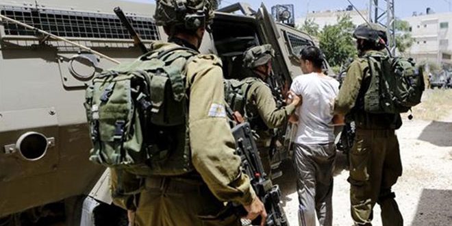 الاحتلال الإسرائيلي يعتقل عشرة فلسطينيين في الضفة الغربية