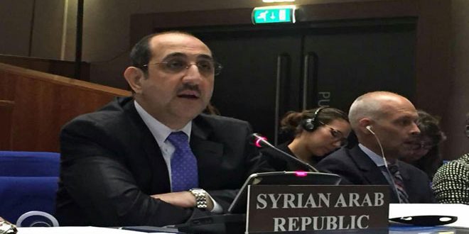 السفير الصباغ: سورية ترفض فبركات واتهامات واشنطن وحلفائها بخصوص استخدام السلاح الكيميائي
