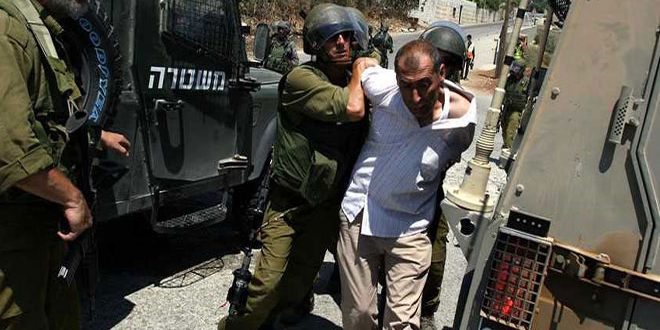 الاحتلال الإسرائيلي يعتقل خمسة فلسطينيين في الضفة الغربية