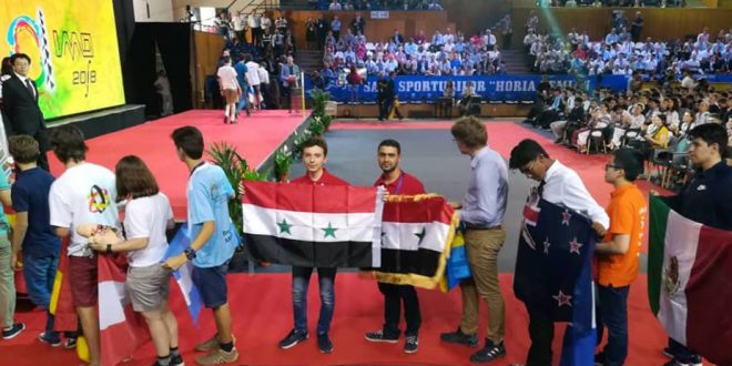ميداليتان برونزيتان وشهادتا تقدير لسورية في الأولمبياد الدولي الـ59 للرياضيات في رومانيا
