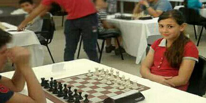 لاعبة سورية تحرز المركز الأول بالشطرنج السريع في بطولة لبنان الدولية للفئات العمرية