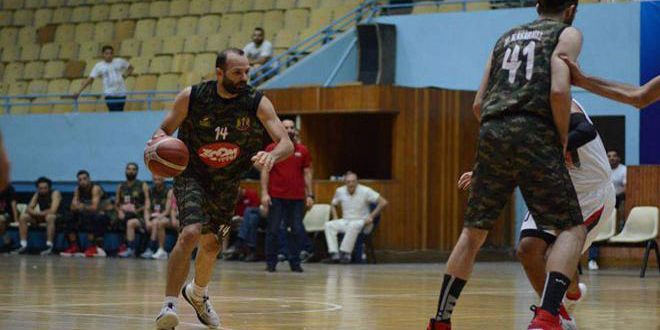 تأهل فريق الجيش إلى المباراة النهائية لدوري كرة السلة للرجال