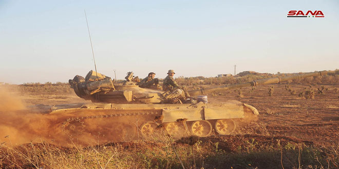 وحدات الجيش تحرر قرية المال وتل المال في أقصى ريف درعا الشمالي الغربي