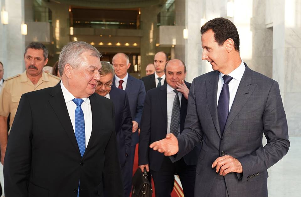 الرئيس الأسد يستقبل مبعوث الرئيس الروسي الخاص إلى سورية ألكسندر لافرنتييف والوفد المرافق له