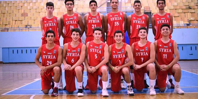 منتخب سورية لكرة السلة لفئة تحت 15 عاما يفوز على نظيره العراقي في بطولة غرب آسيا