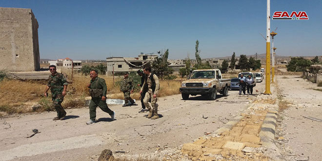 الجيش يحرر قرية القصير آخر معاقل إرهابيي "داعش" في حوض اليرموك بريف درعا