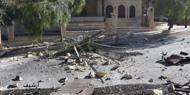 استشهاد 3 مدنيين وإصابة 6 آخرين جراء اعتداء إرهابي بالقذائف على حي حلب الجديدة