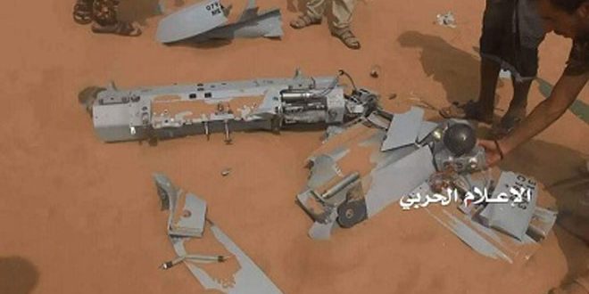 إسقاط طائرة تجسس لتحالف العدوان السعودي في الجوف باليمن