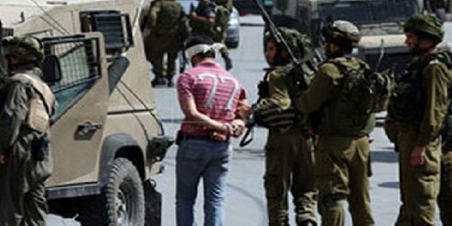 قوات الاحتلال تعتقل تسعة فلسطينيين من مناطق متفرقة بالضفة الغربية