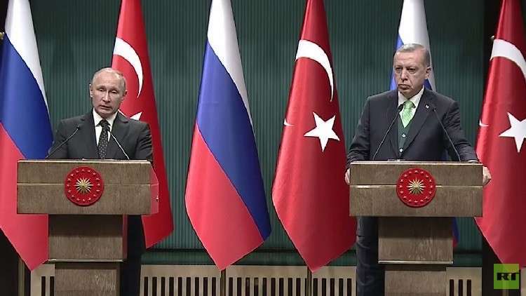 بوتين: بحثنا مع أردوغان التسوية في الشرق الأوسط والملف السوري