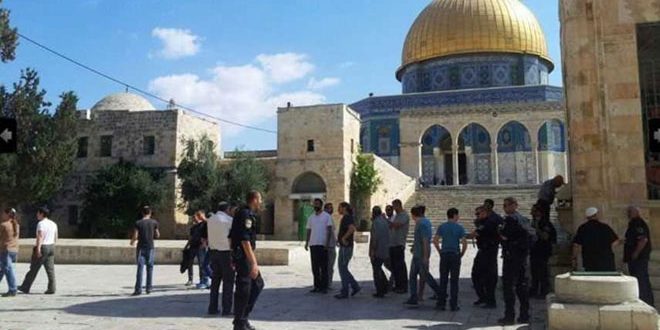 عشرات المستوطنين الإسرائيليين يجددون اقتحامهم المسجد الأقصى