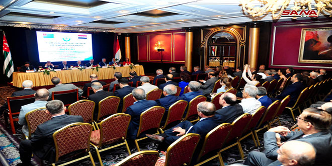 الرئيس الأبخازي يبحث مع فعاليات اقتصادية سورية تفعيل التعاون بين البلدين