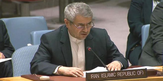 مندوب إيران في الأمم المتحدة: من حق سورية مكافحة الإرهاب