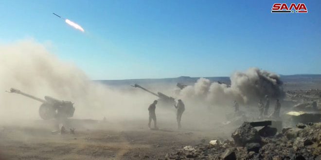 الجيش يحقق تقدماً كبيراً في عملياته ضد إرهابيي “داعش” في عمق الجروف الصخرية باتجاه تلول الصفا