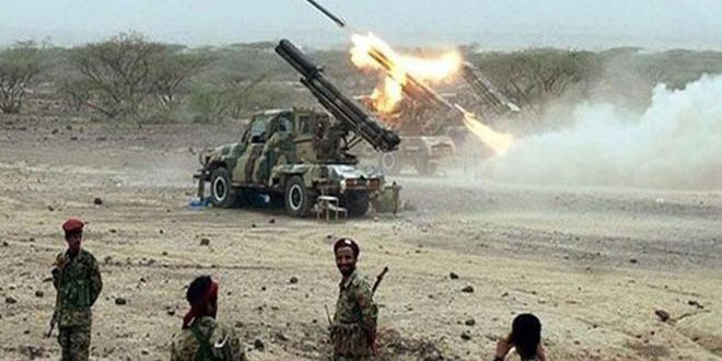 الجيش اليمني يقصف تجمعات لمرتزقة العدوان السعودي في جيزان ونجران