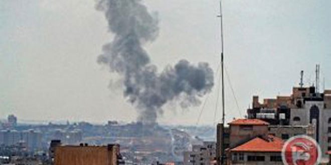 إصابة عدد من الفلسطينيين جراء قصف طيران الاحتلال شمال قطاع غزة