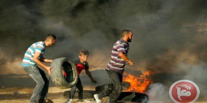 إصابة عدد من الفلسطينيين برصاص الاحتلال شرق دير البلح