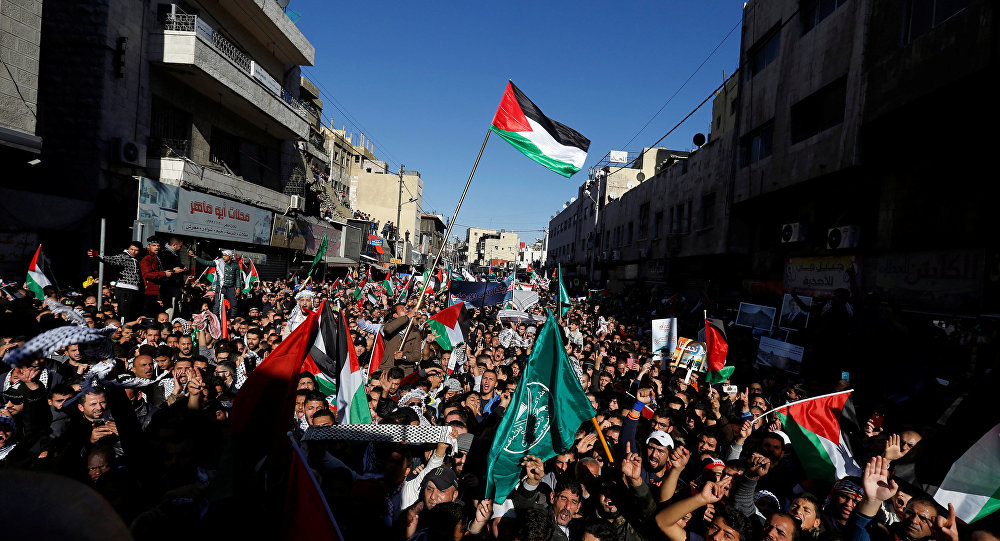 شعارات مناهضة للسعودية في احتجاجات "القدس" في الأردن