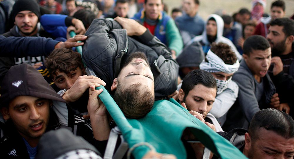 إصابة 263 فلسطينيا في مواجهات مع الجيش" الإسرائيلي"