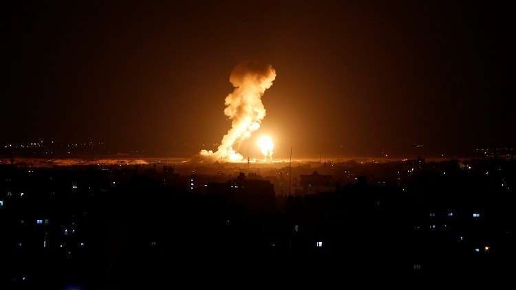 غارات إسرائيلية على موقع شرقي قطاع غزة