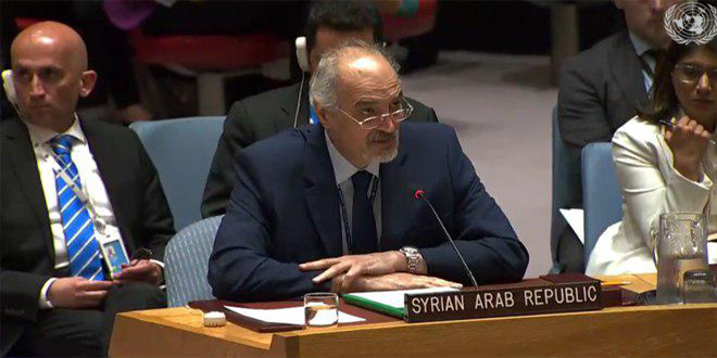 الجعفري: سورية ستستمر بالتعاون مع حلفائها في ممارسة واجبها وحقها في حماية مواطنيها من التنظيمات الإرهابية