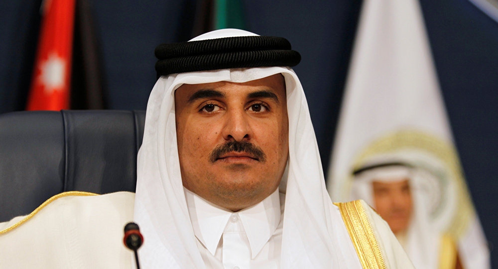 أمير قطر يؤكد اعتزامه فتح سفارة للدوحة في بغداد