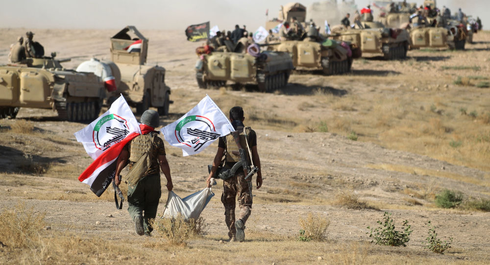 الحشد العراقي يرمم سواتره على الشريط الحدودي مع سورية لمنع هجمات "داعش"