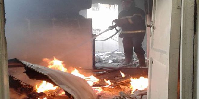 وفاة 5 أشخاص جراء حريق بشقة سكنية في محيط ساحة سعد الله الجابري بحلب