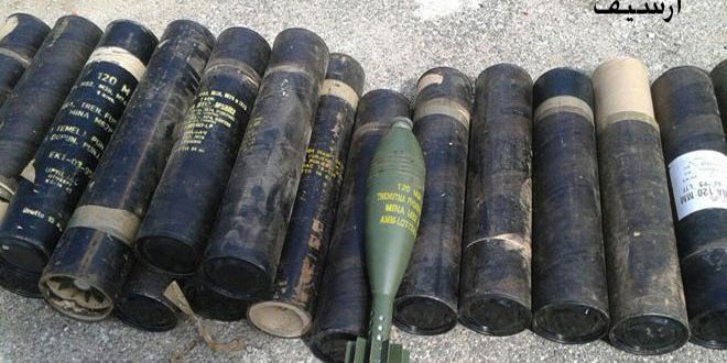 الجهات المختصة تعثر على ألغام إسرائيلية وأسلحة من مخلفات داعش بريف دير الزور الشرقي