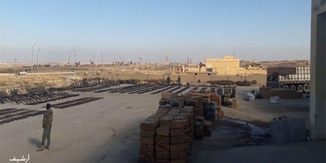 الجيش يعثر على أسلحة وذخائر إسرائيلية داخل أوكار "داعش" في المناطق المحررة بدير الزور