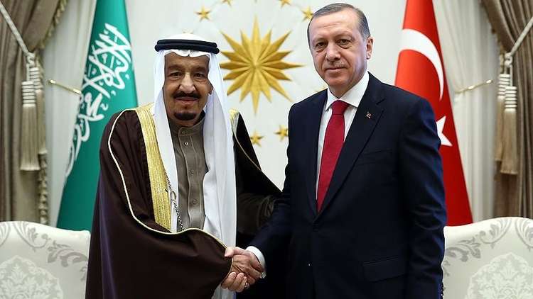 أردوغان والملك سلمان يتفقان على تكثيف التعاون لايجاد حل سياسي في سورية