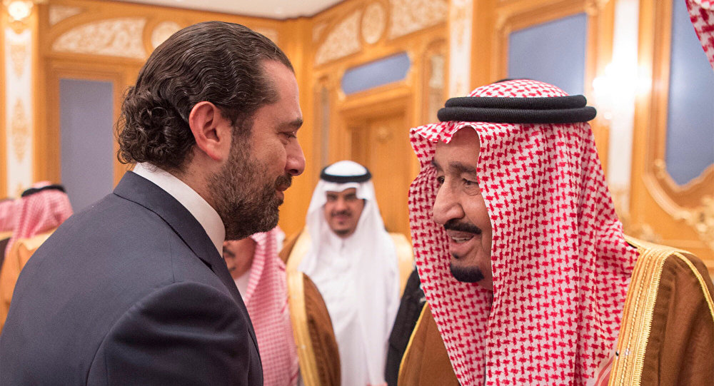 الملك سلمان يستقبل الحريري في قصر اليمامة