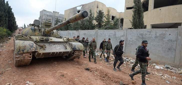 الجيش يبسط سيطرته على منطقة حوش الاشعري وحوش قبيبات في الغوطة الشرقية