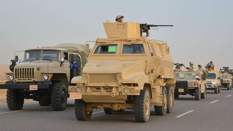 الجيش المصري: تصفية 105 مسلحين واستشهاد 16 أمنيا بعملية سيناء 2018