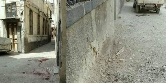 استشهاد مدني وإصابة 16 آخرين جراء اعتداء التنظيمات الإرهابية في الغوطة بالقذائف على دمشق