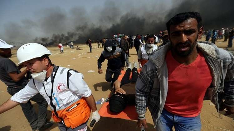استشهاد 4 فلسطينيين في تفجير شرق رفح بقطاع غزة