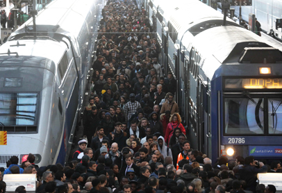 اضراب سكك الحديد مستمر في فرنسا