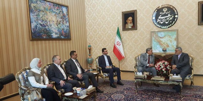 بروجردي لوفد من مجلس الشعب: إيران مستمرة بدعم سورية في حربها ضد الإرهاب