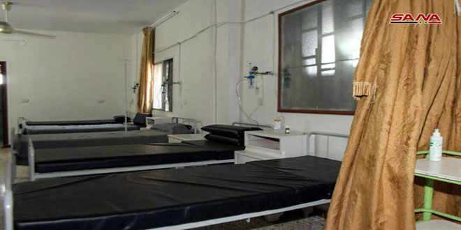 مشفى ميداني وتجهيزات طبية من مخلفات الإرهابيين في قرية طلف بريف حماة الجنوبي